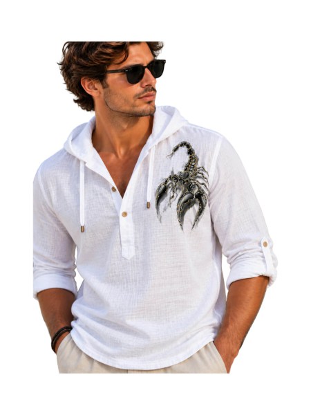 hand-painted-mens-t-shirt-scorpion