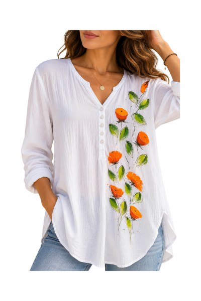 hand_painted_ladies_shirt_poppies_2