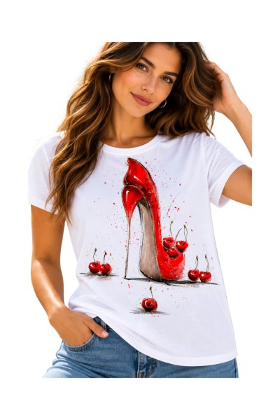 hand_painted_t_shirt_women_high_heels